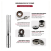 I3SC 3 Inch Built-in MPPT Stainless Steel Impeller Solar Centrifugal Submersible Borehole Pump