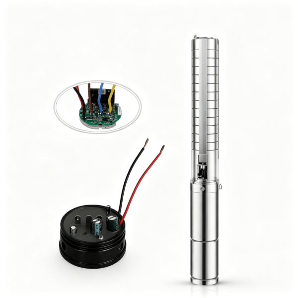 I3SC 3 Inch Built-in MPPT Stainless Steel Impeller Solar Centrifugal Submersible Borehole Pump