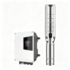 Z4/6SC-ADHY 6 inch Solar Borehole Pump, AC/DC Hybrid Centrifugal Submersible Water Pump with Stainless Steel Impeller and MPPT Controller