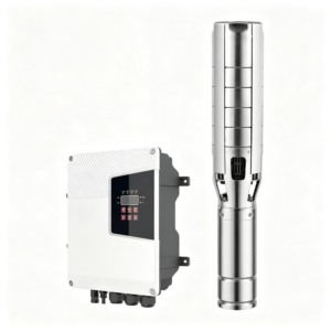 Z4/6SC-ADHY 6 inch Solar Borehole Pump, AC/DC Hybrid Centrifugal Submersible Water Pump with Stainless Steel Impeller and MPPT Controller