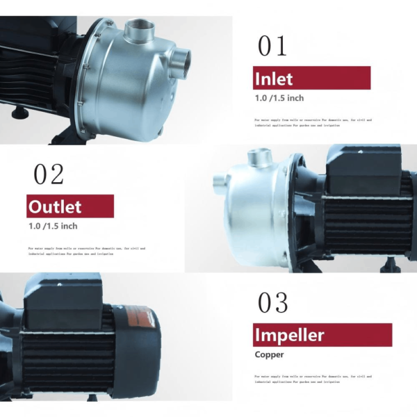 ZSGJ-ADHY AC/DC Solar Jet Surface Pump with MPPT Controller and Brushless DC Motor