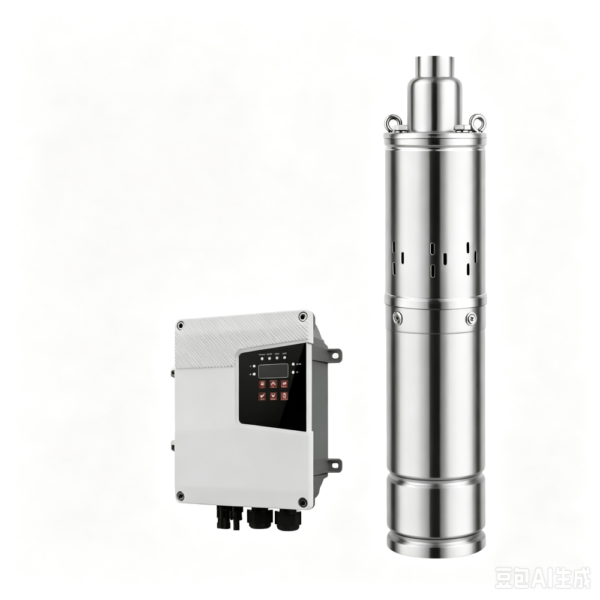 Solar water pump S4SS 4 Inch Solar Powered Water Pump DC Screw Type Submersible Bore Pump with MPPT Controller